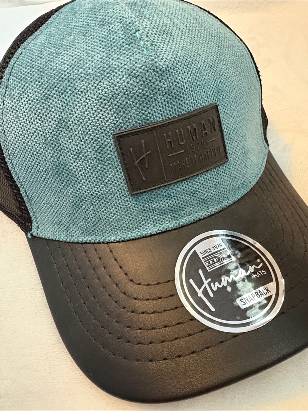 Hats Women’s Teal and Black Snapback Trucker Hat